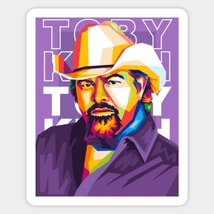 toby keith Sticker